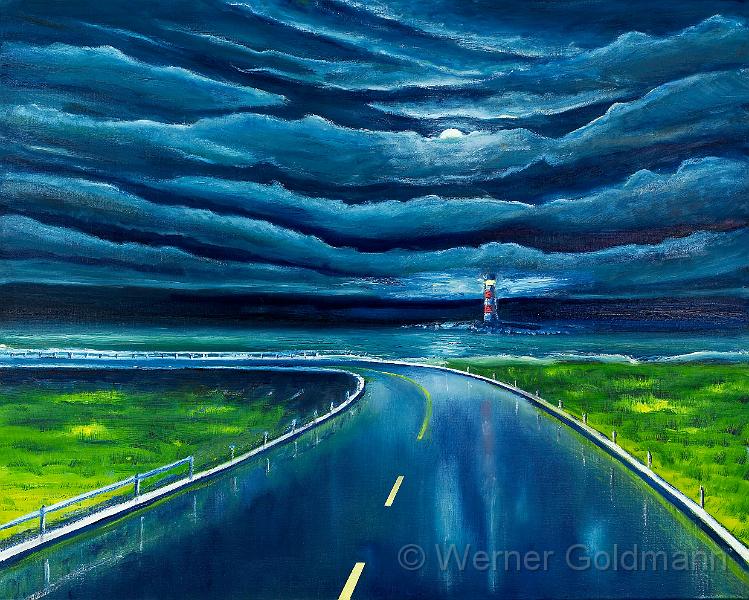 Strasse zum Meer (60x80)cm.jpg - Strasse zum Meer / The street to the ocean (60x80)cm